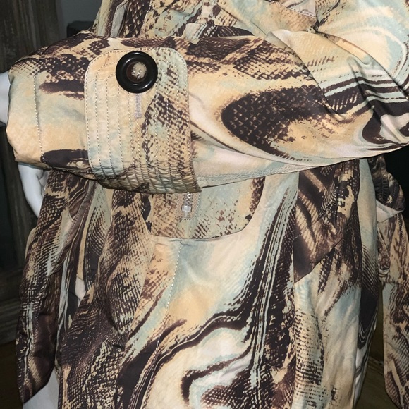 Moon River, Abstract Print Down Filled Puffer Coat, Sz 40 (US 4/6), EUC - Picture 6 of 15